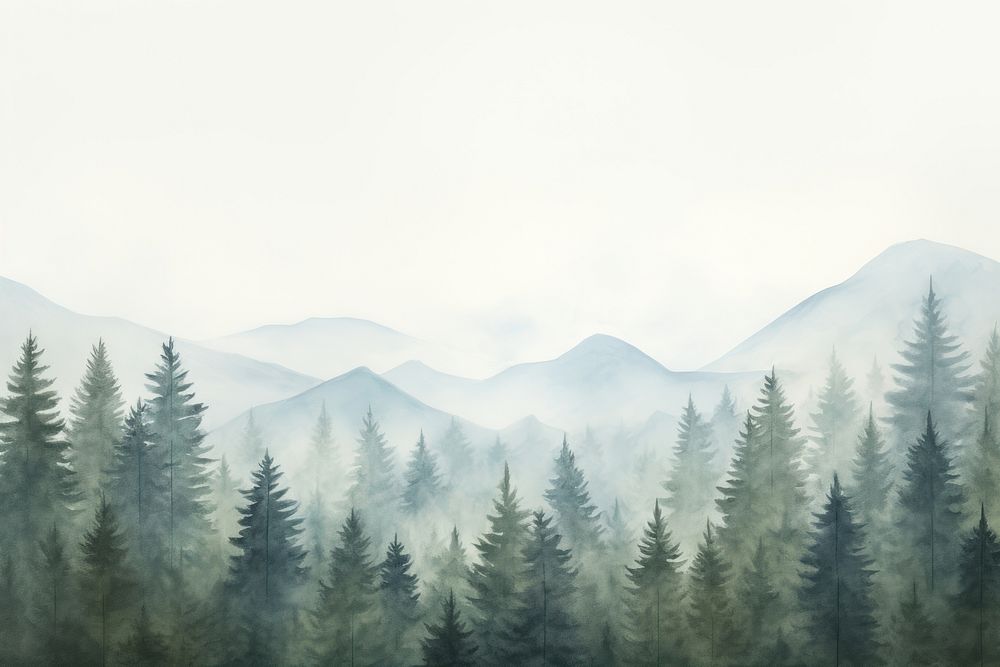 Forest mist land fog. AI generated Image by rawpixel.