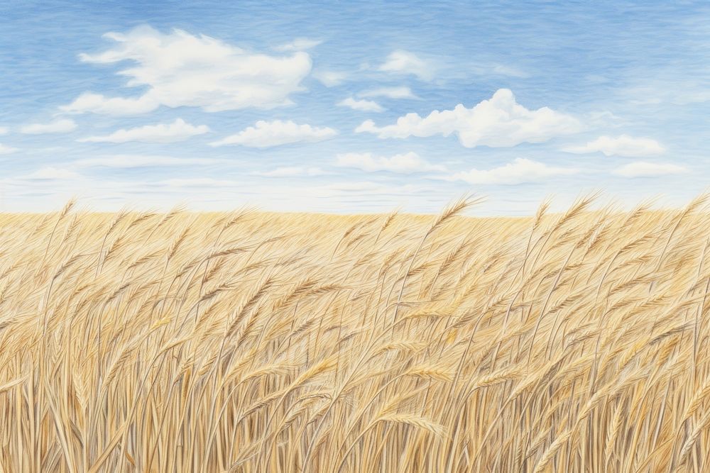 Field sky agriculture backgrounds. AI generated Image by rawpixel.