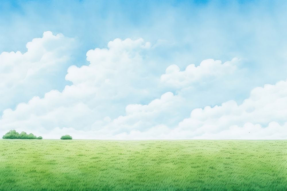 Sky backgrounds grassland landscape. 