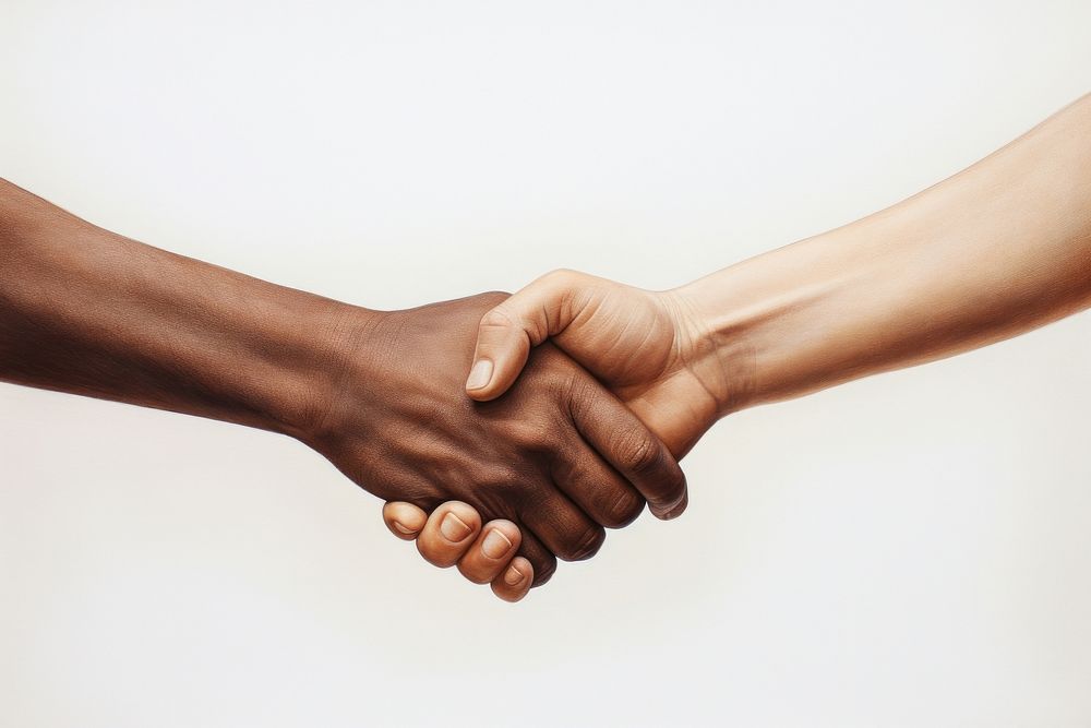 Handshake togetherness agreement jewelry. 