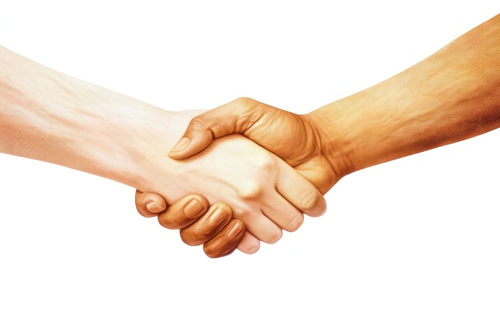 Handshake togetherness medication agreement. AI generated Image by rawpixel.