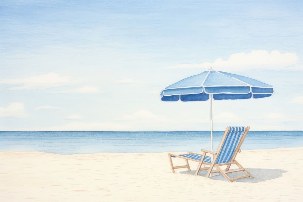 Summer beach sky furniture. 