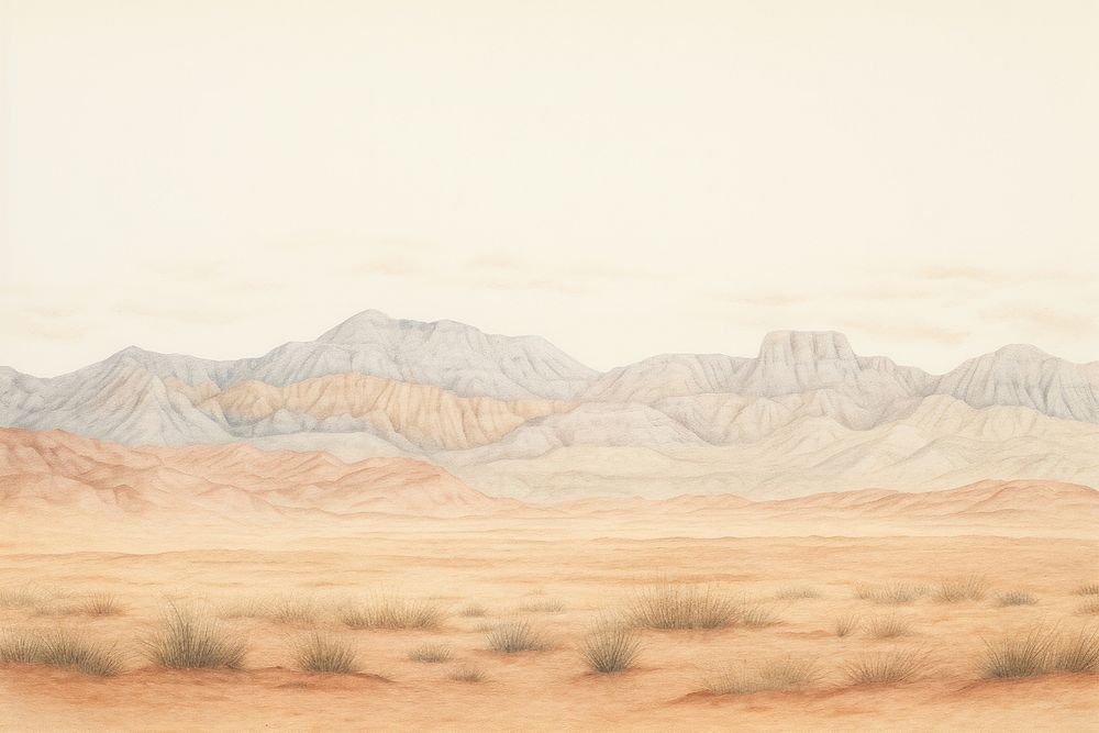 Landscape outdoors desert nature. AI generated Image by rawpixel.