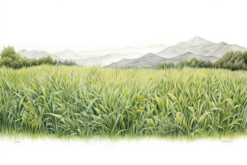 Agriculture landscape grassland mountain. AI generated Image by rawpixel.