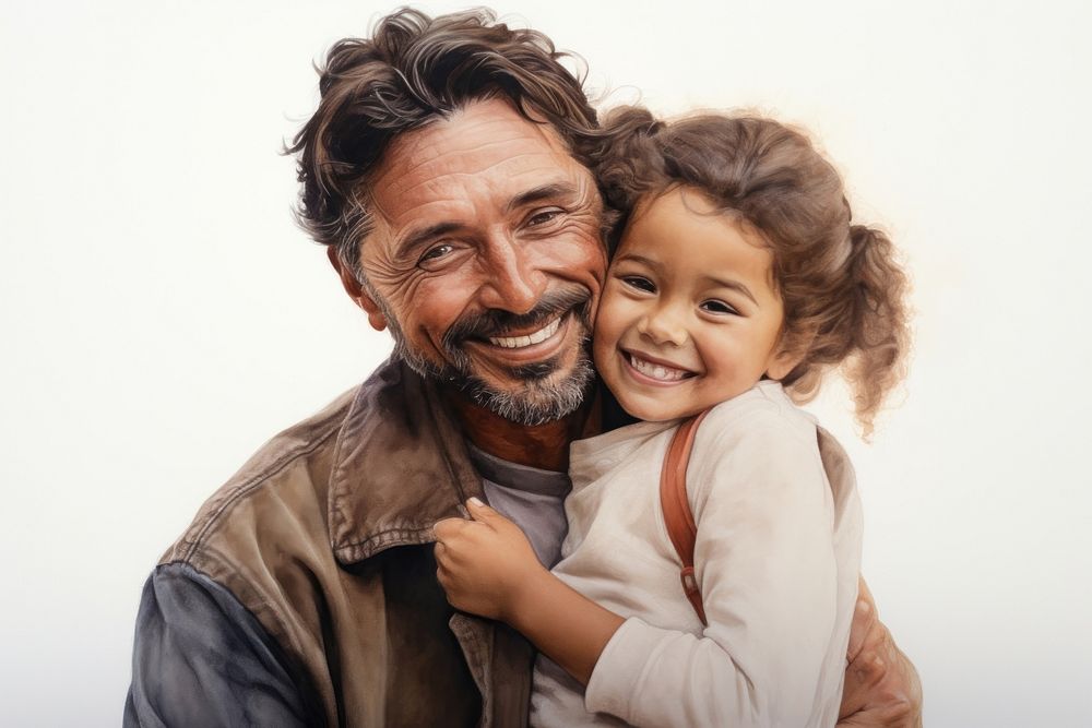 Laughing portrait father smile. AI generated Image by rawpixel.