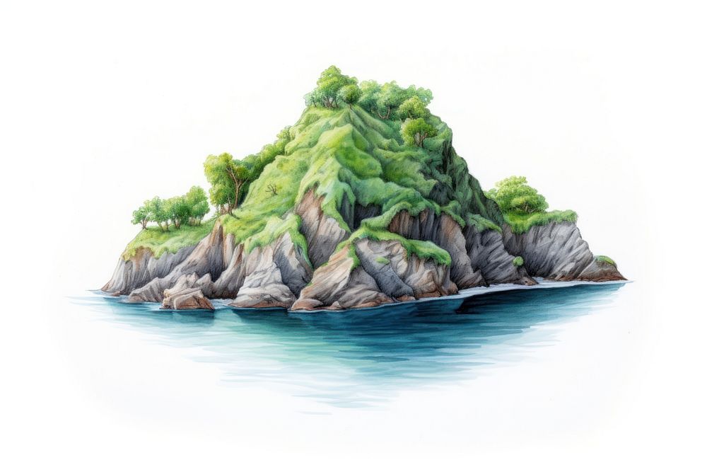 Land outdoors nature island. AI generated Image by rawpixel.