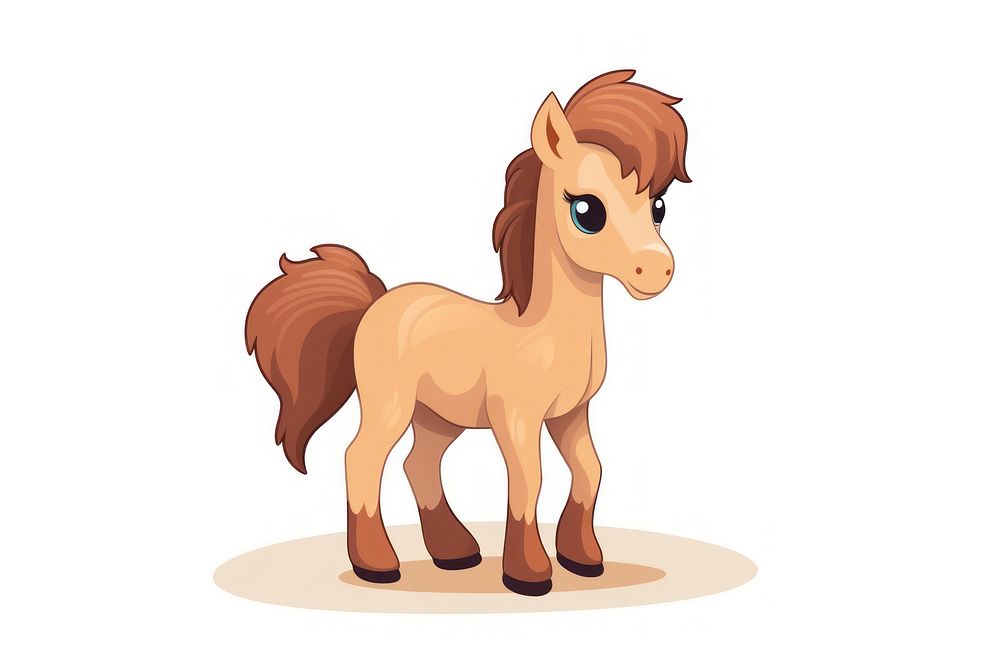 Horse mammal animal cute. AI generated Image by rawpixel.
