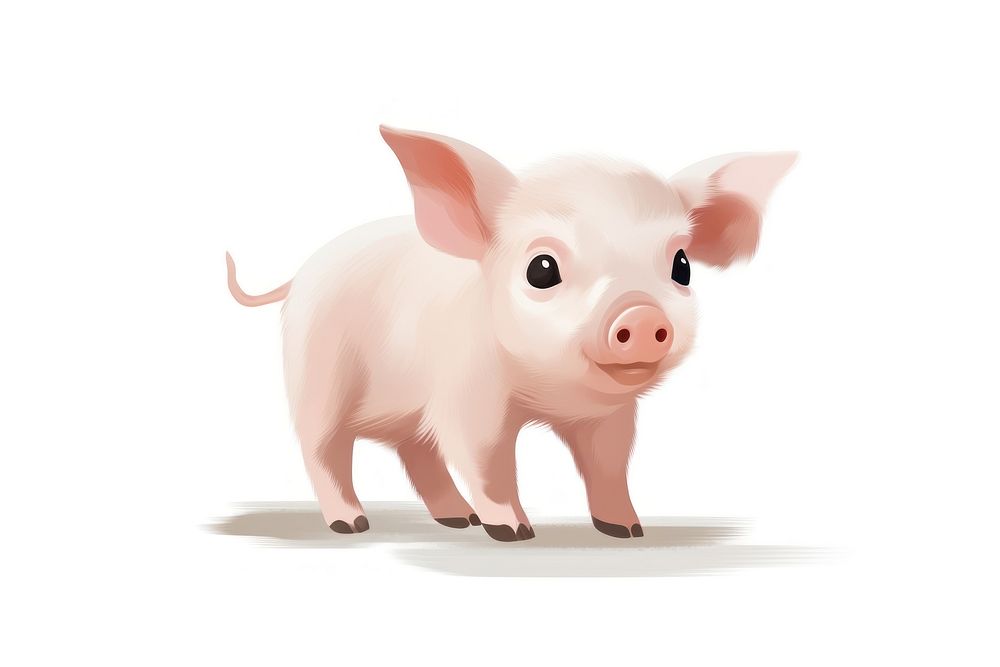 Pig mammal animal piglet. AI generated Image by rawpixel.
