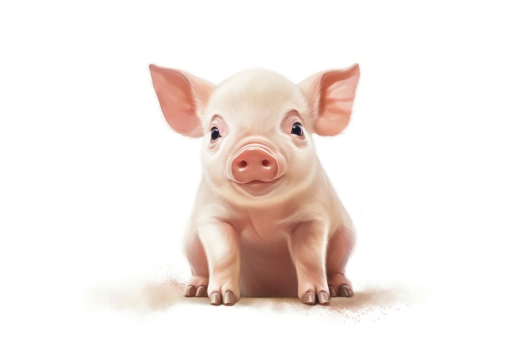 Pig animal mammal piglet. AI generated Image by rawpixel.