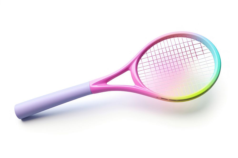 Racket tennis white background tennis racket. AI generated Image by rawpixel.