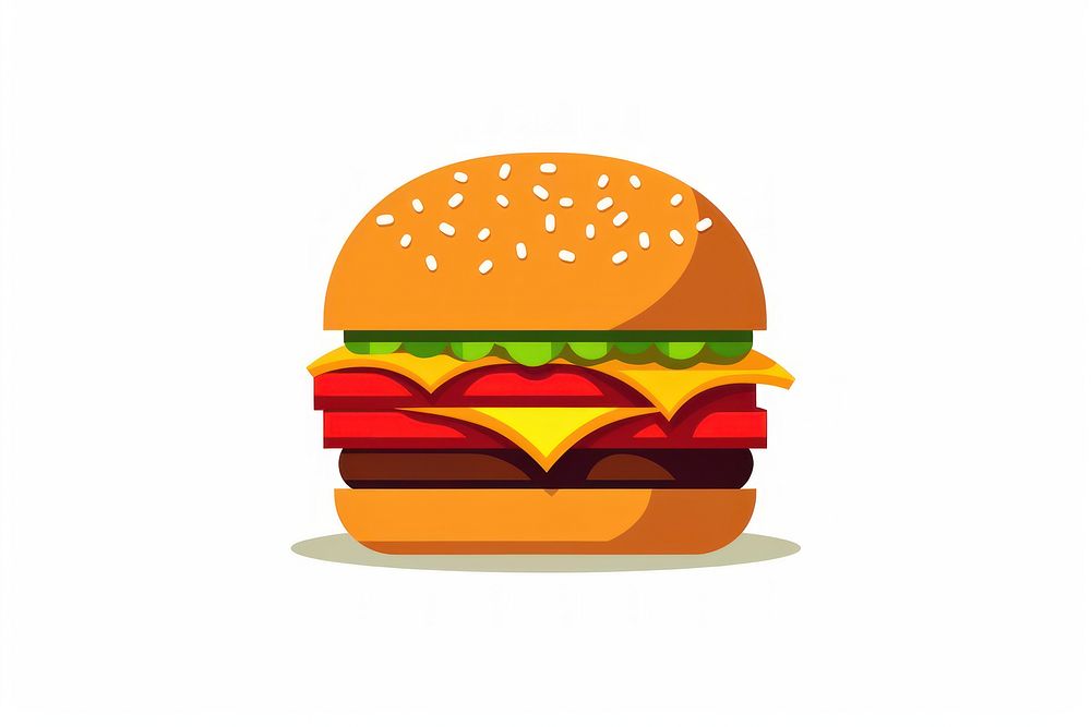 Burger food hamburger condiment. AI generated Image by rawpixel.