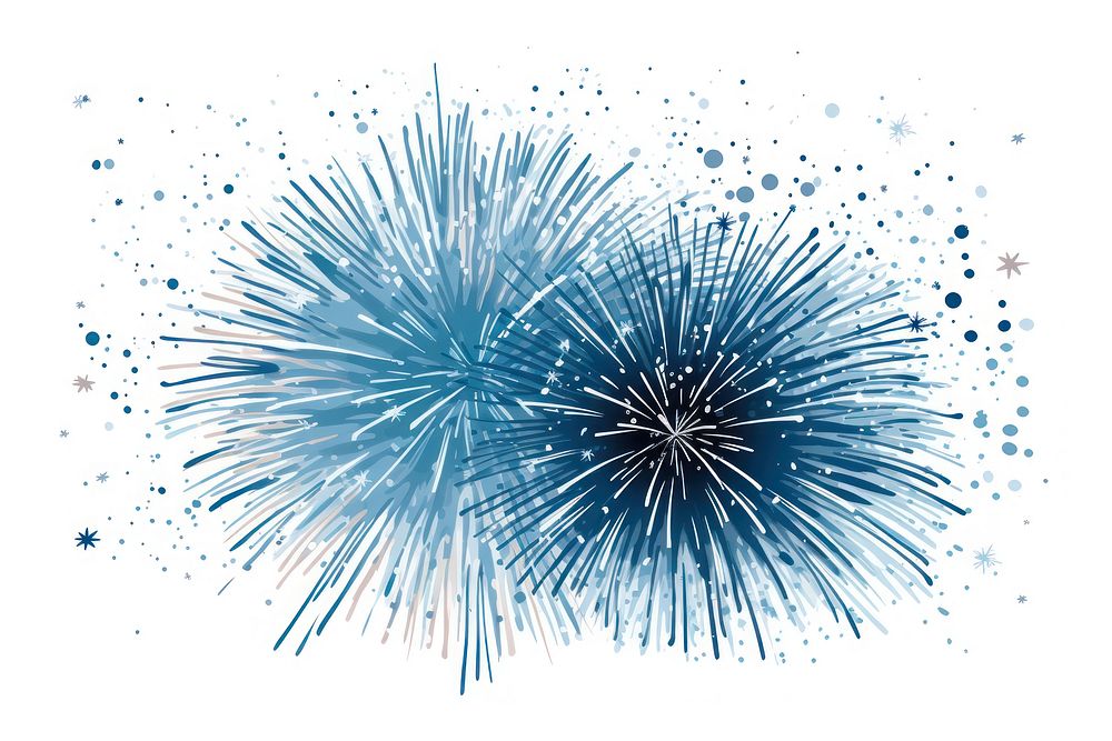 Fireworks backgrounds blue white background. AI generated Image by rawpixel.