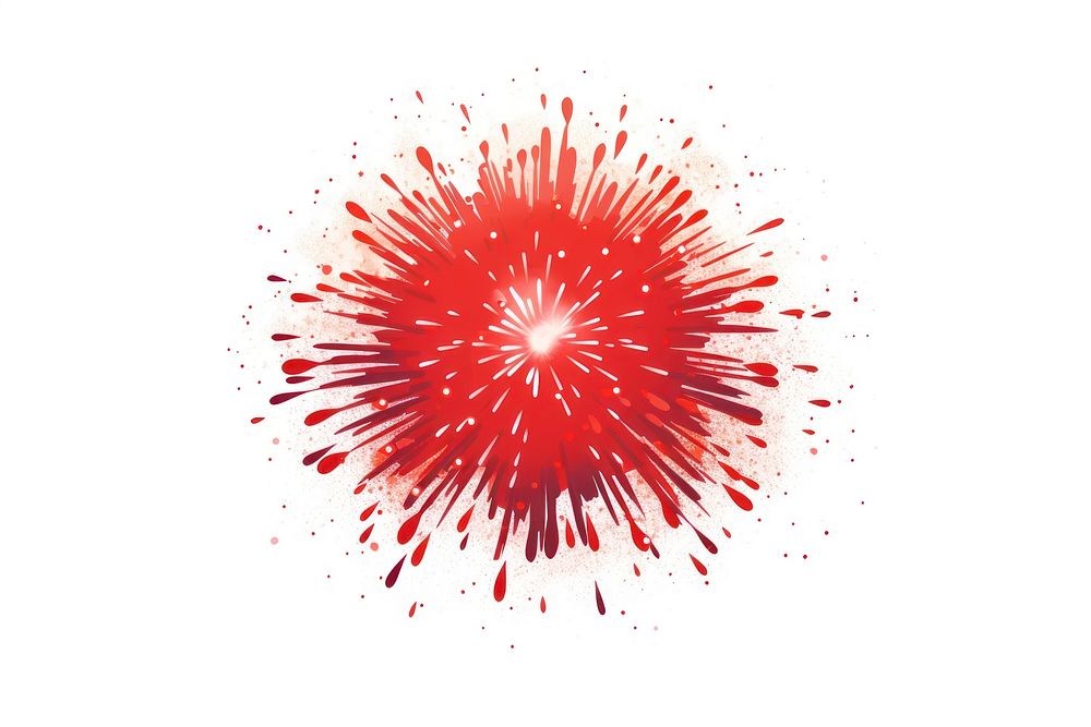 Fireworks red white background celebration. AI generated Image by rawpixel.
