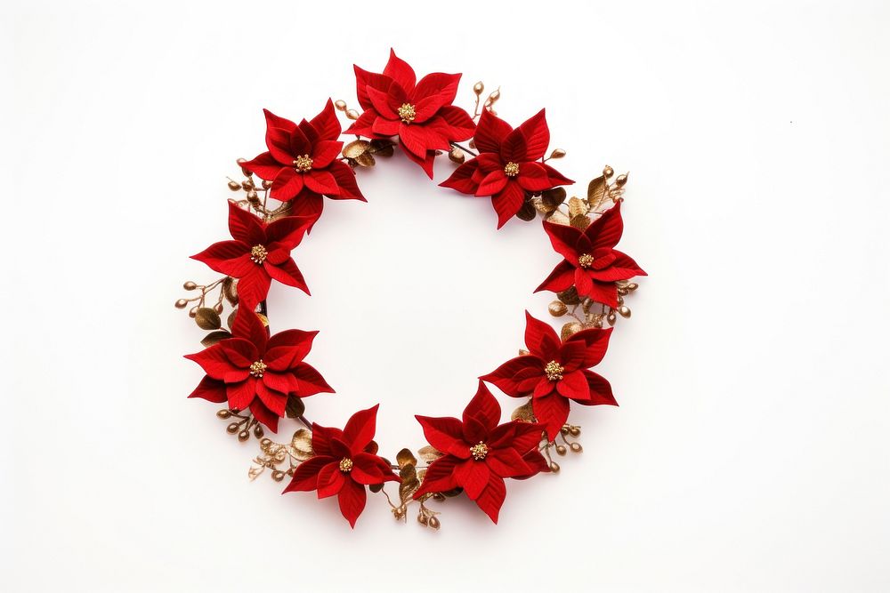 Wreath flower christmas jewelry. AI generated Image by rawpixel.