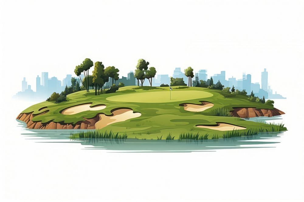 Golf outdoors sports golf course. AI generated Image by rawpixel.