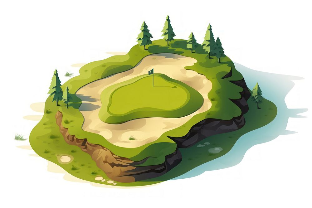 Golf outdoors sports land. AI generated Image by rawpixel.
