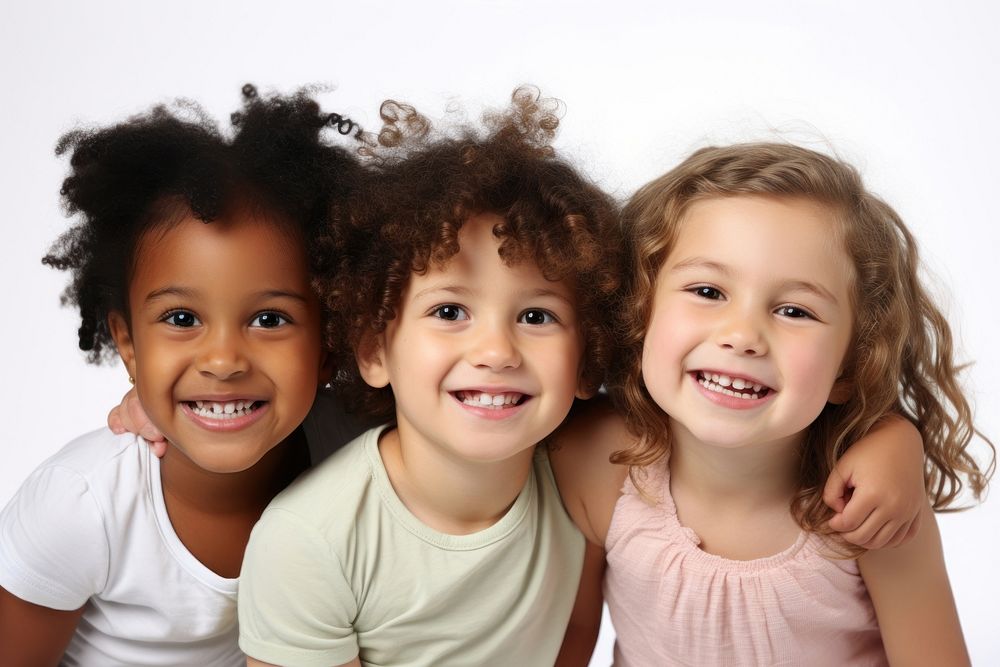 Child cheerful portrait laughing.