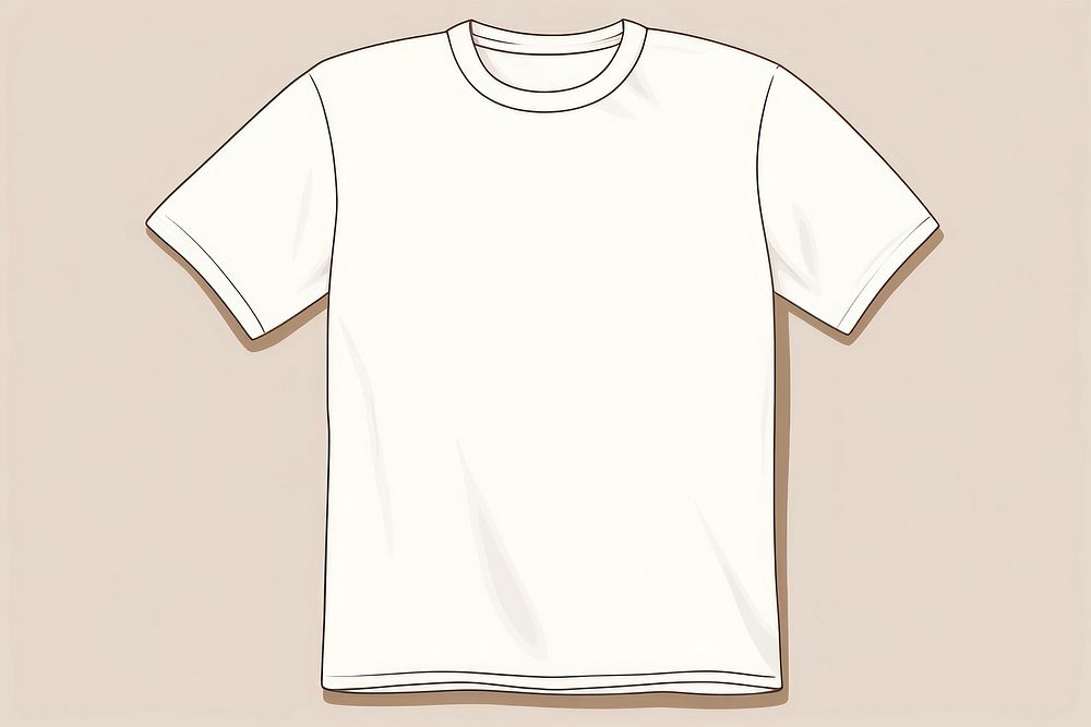 T-shirt sleeve white clothing. AI generated Image by rawpixel.
