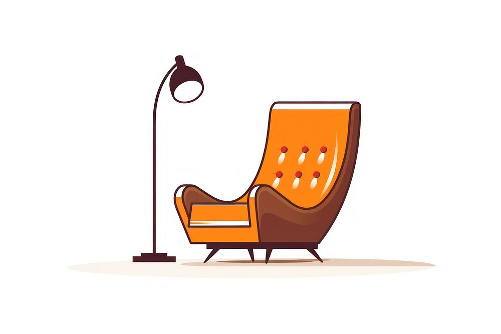 Furniture armchair lamp comfortable. AI generated Image by rawpixel.