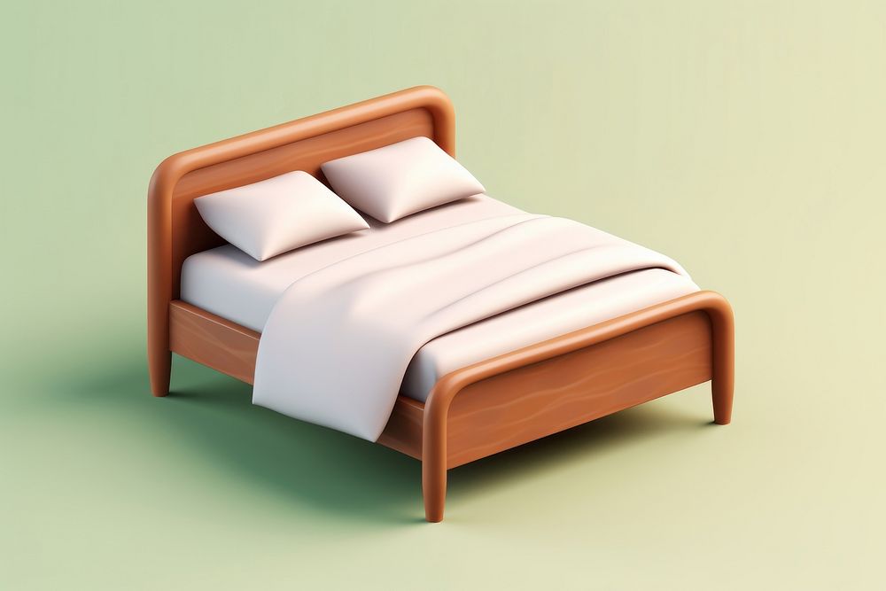 Bed furniture bedroom sheet. AI generated Image by rawpixel.