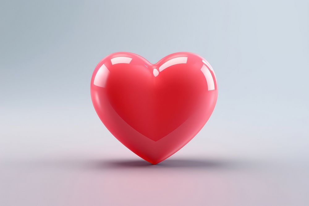 Heart red balloon circle. AI generated Image by rawpixel.