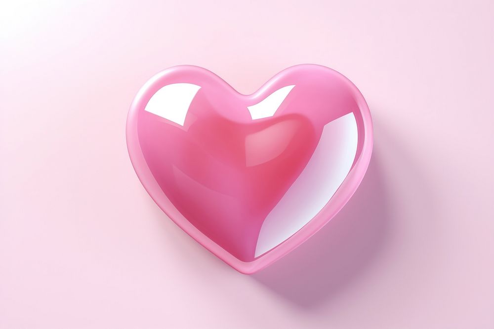 Heart pink jewelry circle. AI generated Image by rawpixel.