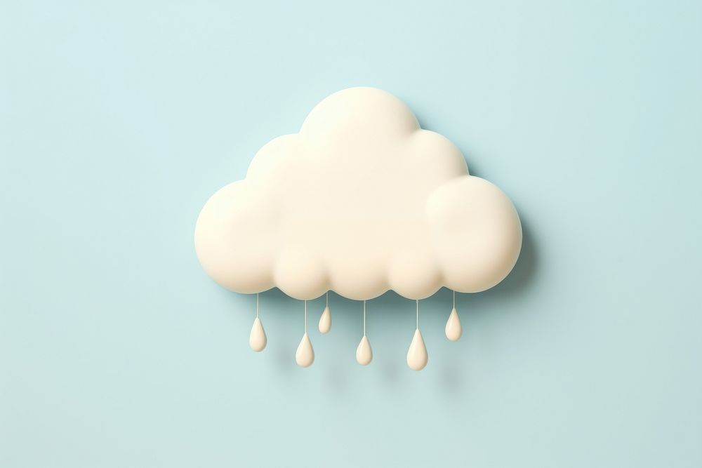 Cloud rain chandelier white. AI generated Image by rawpixel.