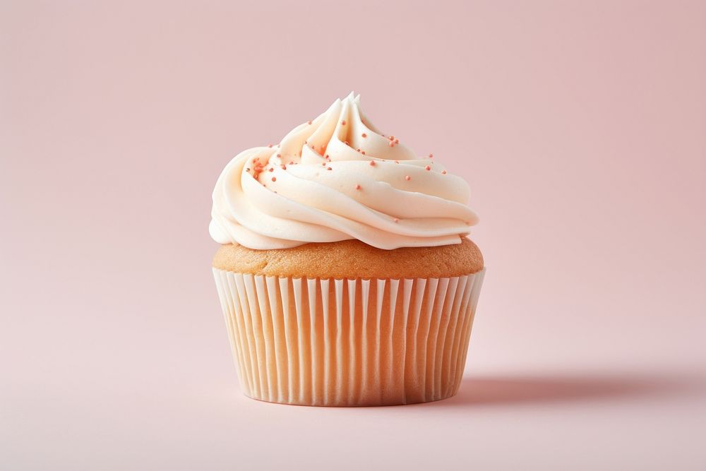 Cupcake dessert icing cream. AI | Free Photo - rawpixel