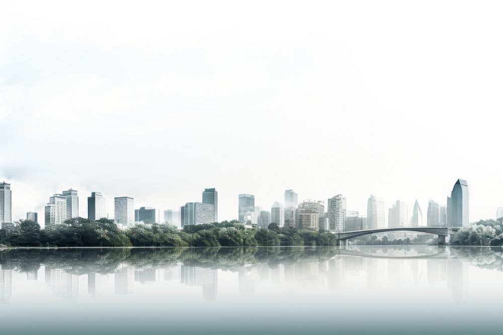 Landscape cityscape architecture panoramic. AI generated Image by rawpixel.