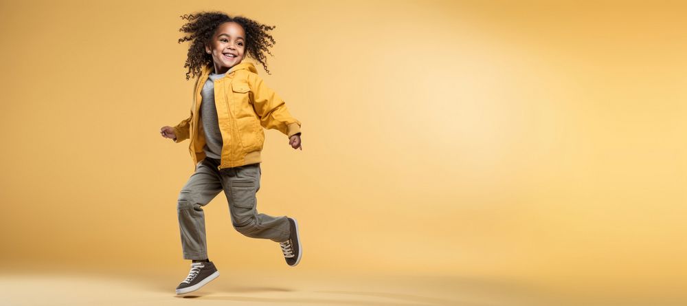 Footwear jumping kid happiness. AI generated Image by rawpixel.