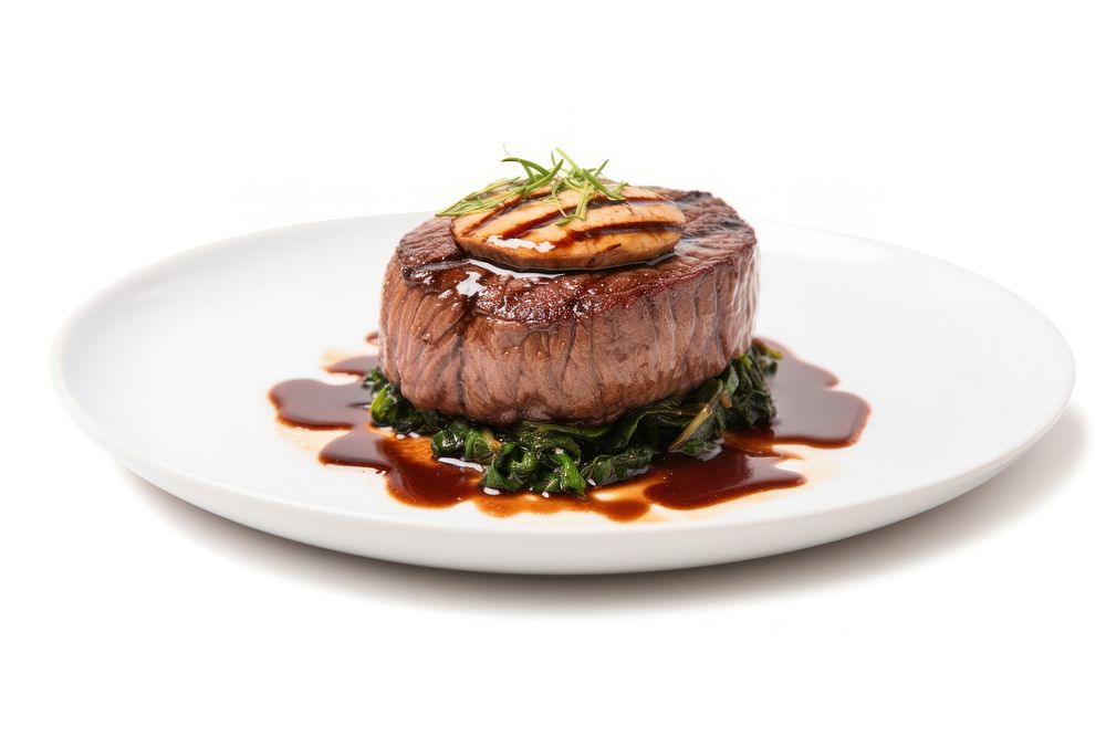 Beef steak plate meat. AI generated Image by rawpixel.