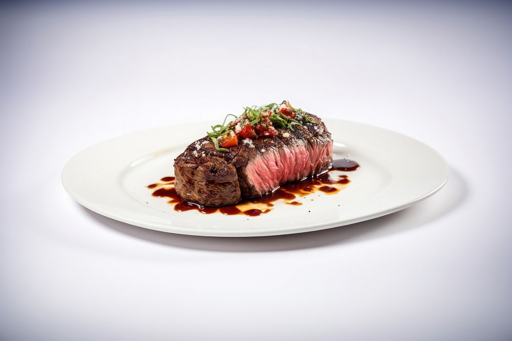 Beef plate meat food. AI generated Image by rawpixel.