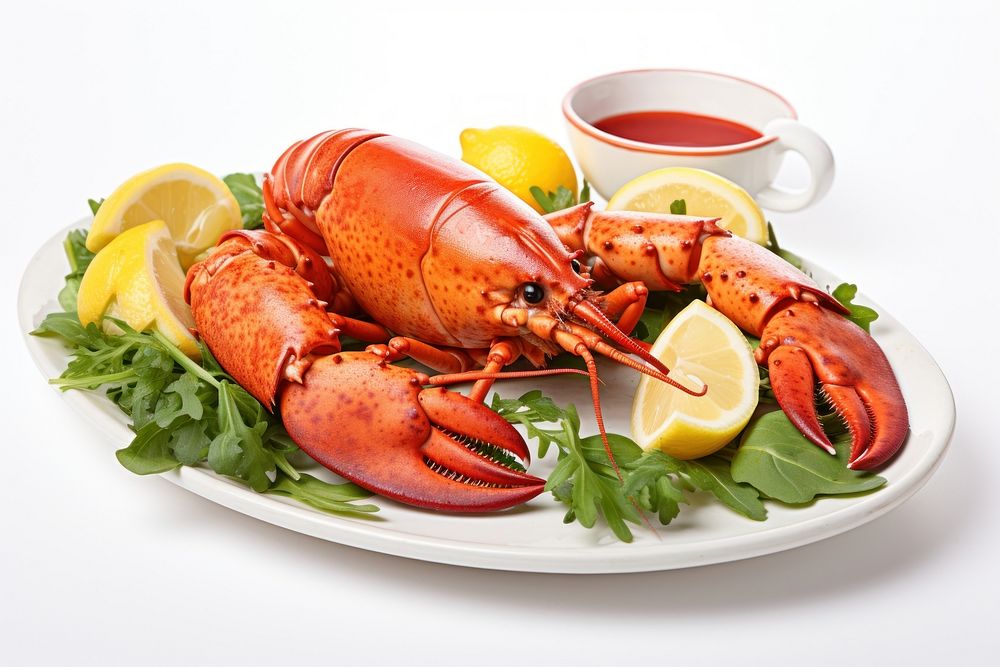 Lobster seafood lemon dish. AI generated Image by rawpixel.