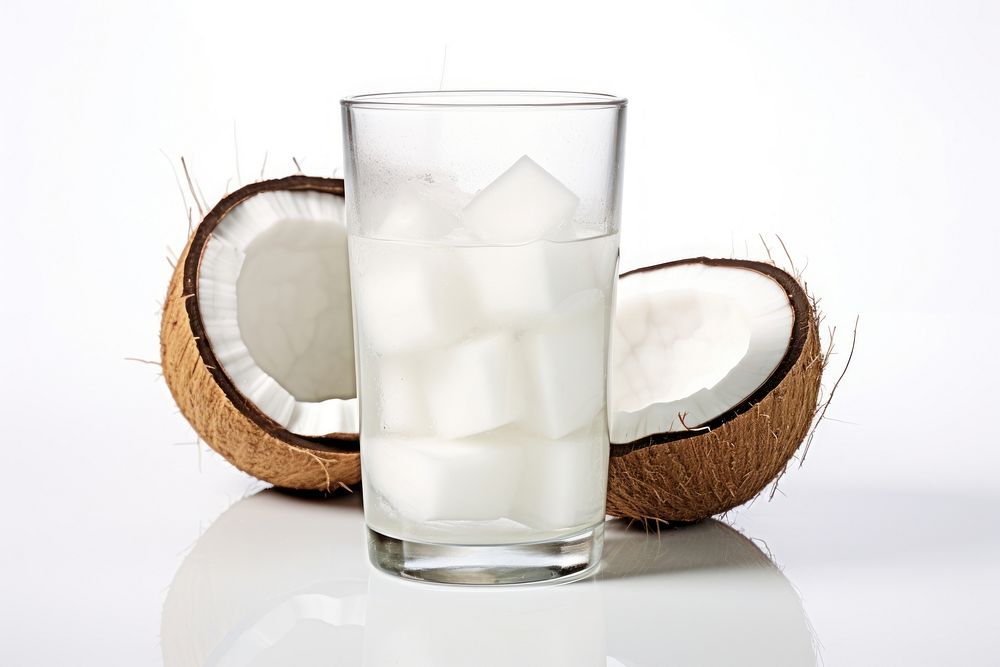 Coconut fruit drink milk. AI generated Image by rawpixel.