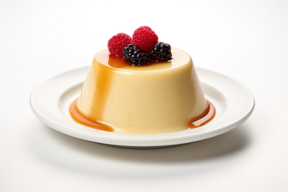 Dessert pudding berry fruit. AI generated Image by rawpixel.