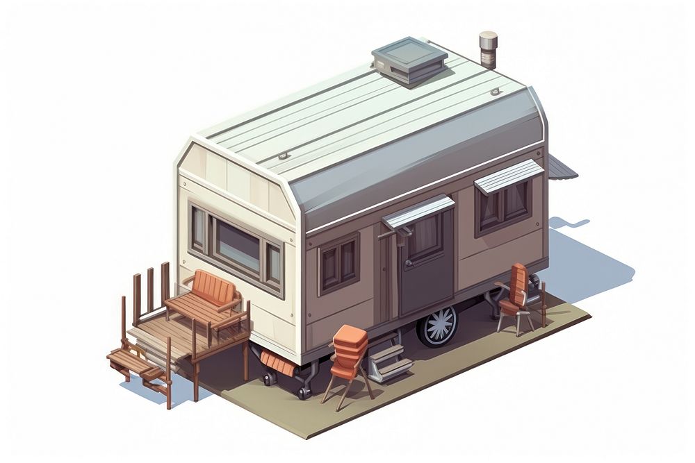 Architecture vehicle trailer house. AI generated Image by rawpixel.