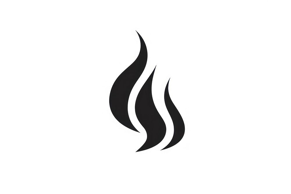 White line logo fire. AI generated Image by rawpixel.