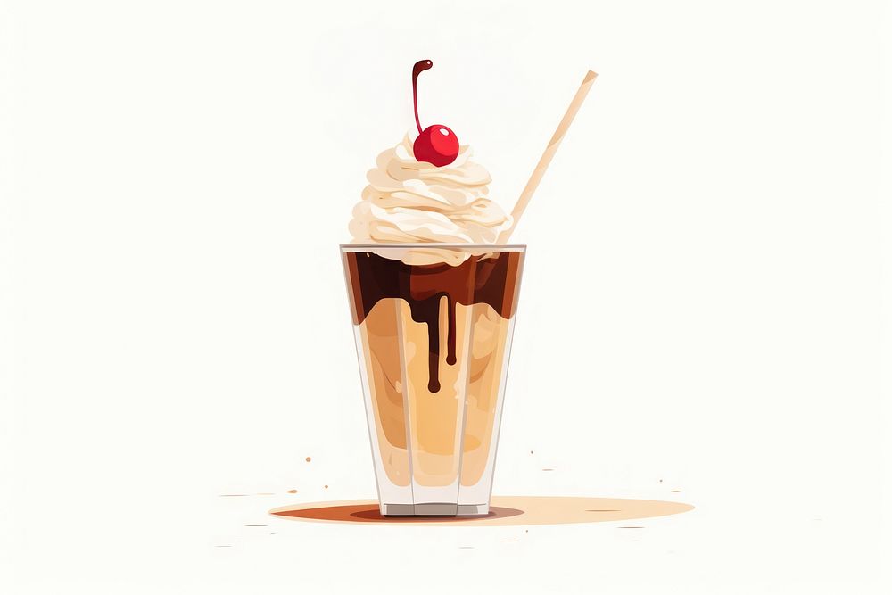 Ice cream float food dessert sundae. AI generated Image by rawpixel.