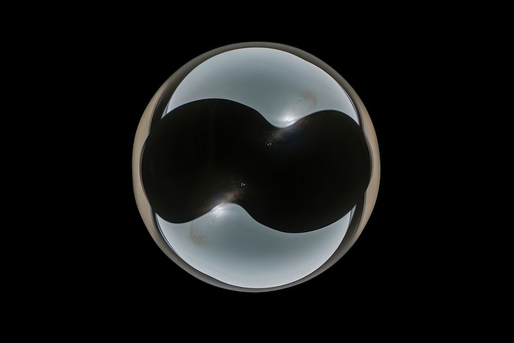Sphere black photo black background. AI generated Image by rawpixel.