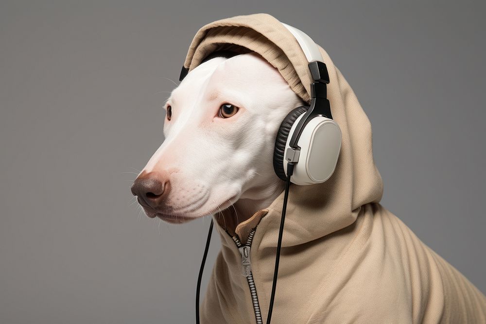 Headphones headset animal mammal. 