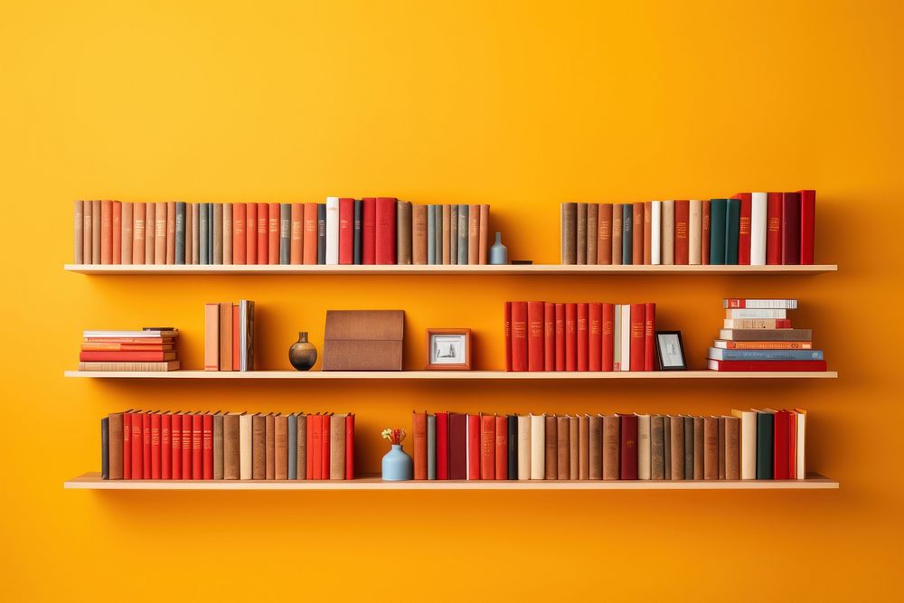 Bookshelf furniture bookcase organization. AI generated Image by rawpixel.