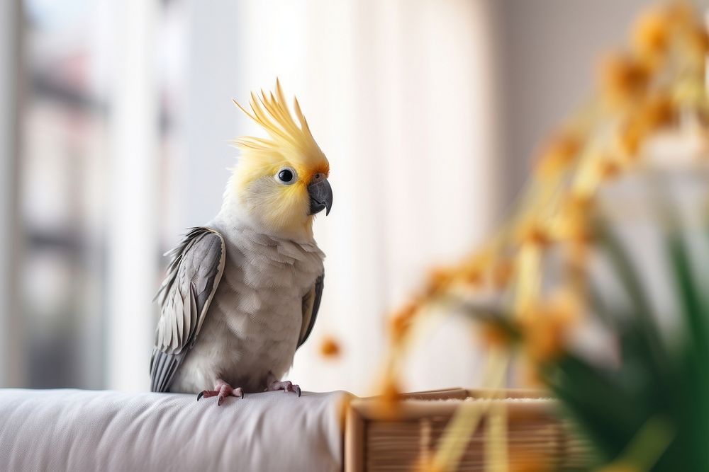 Bird cockatiel animal parrot. 