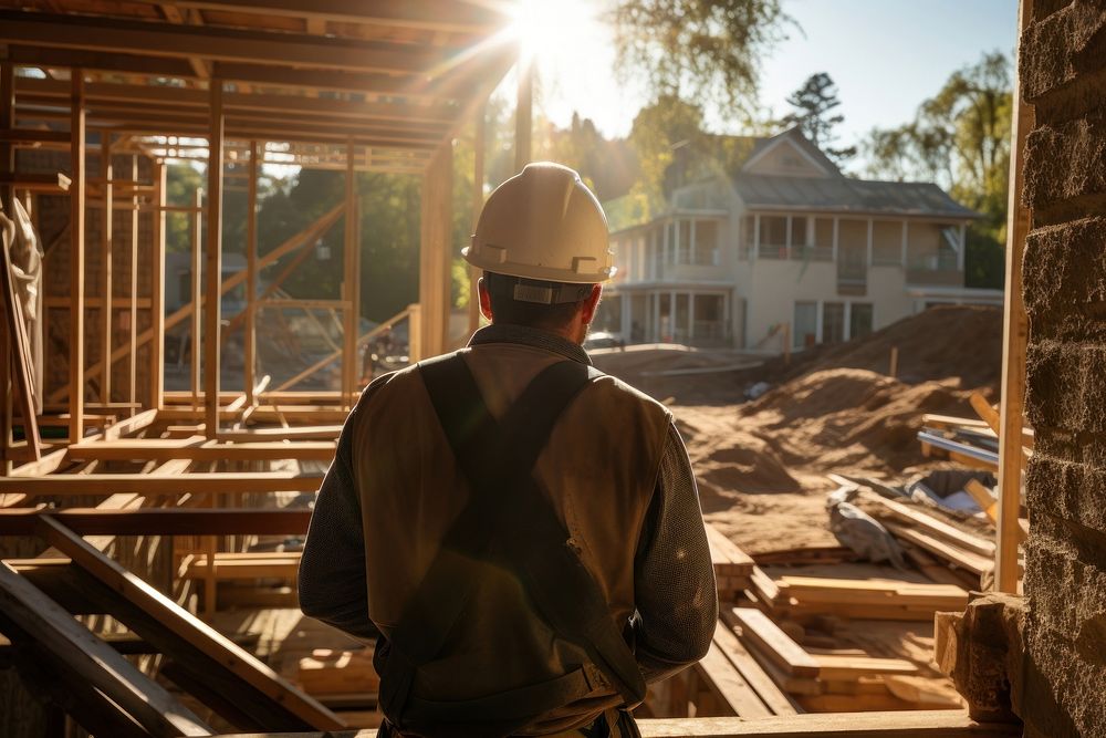 Construction hardhat helmet worker. AI generated Image by rawpixel.