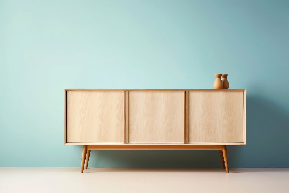 Sideboard furniture cabinet wood. AI generated Image by rawpixel.