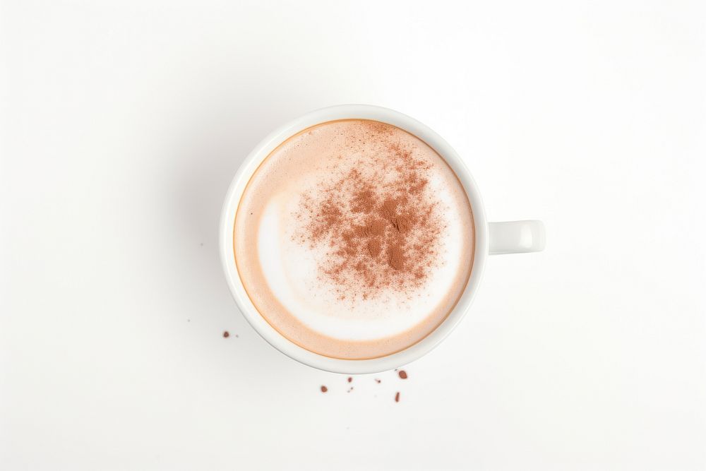 Chocolate coffee latte drink. AI generated Image by rawpixel.