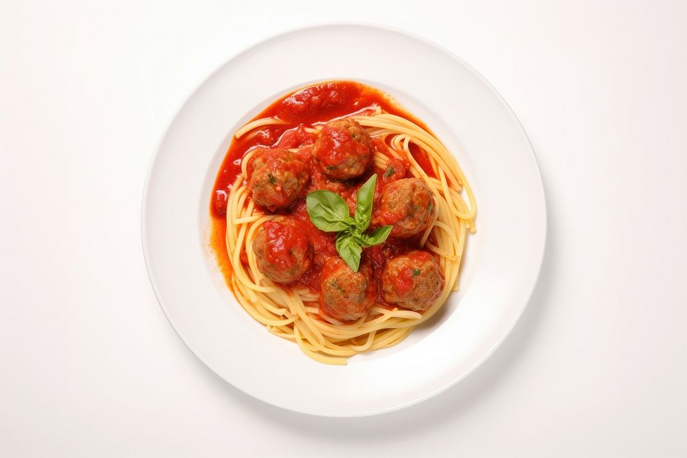 Spaghetti meatball pasta sauce. AI generated Image by rawpixel.