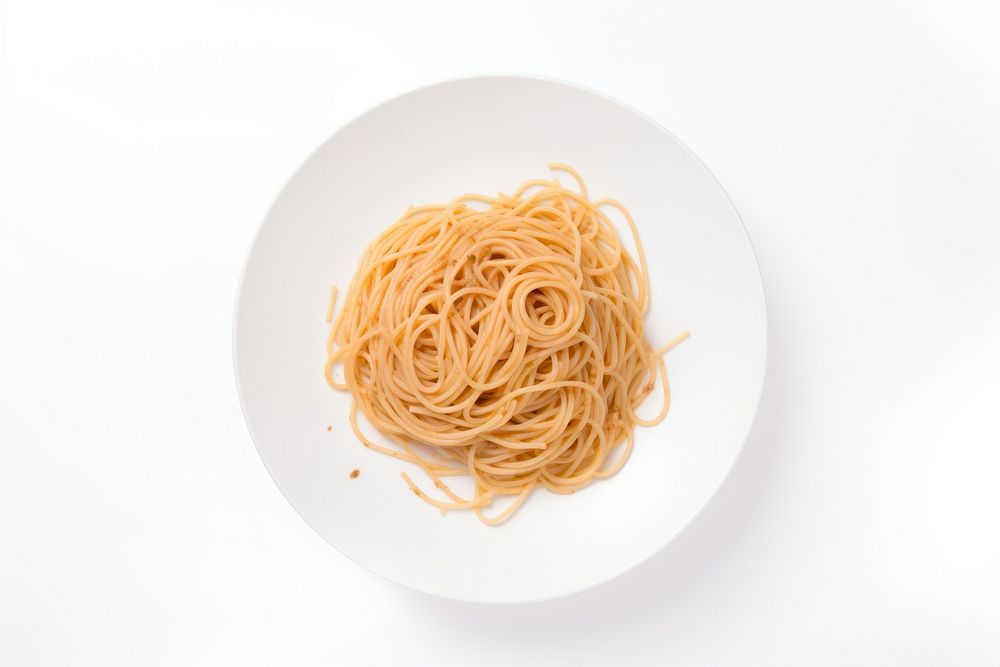 Spaghetti noodle pasta plate. AI generated Image by rawpixel.