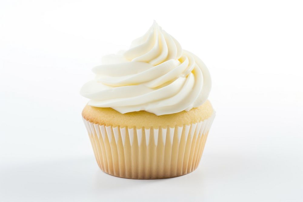 Cupcake cream dessert white. AI generated Image by rawpixel.
