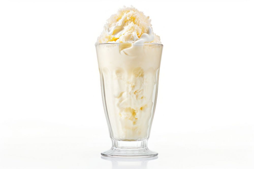 Cream dessert sundae drink. AI generated Image by rawpixel.