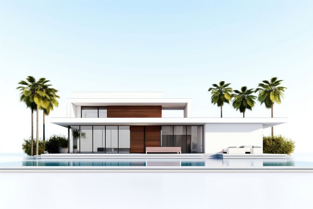 Architecture building luxury house. AI generated Image by rawpixel.